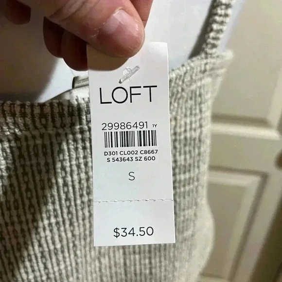 NWT Ann Taylor loft elastic waist tank -  small - Picture 6 of 9